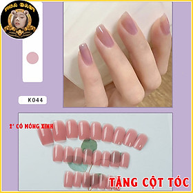 Móng Giả Nail Thời Trang Móng Tay Giả Cao Cấp 24 Móng Họa Tiết Sang Chảnh Hoa Văn Và Đính Đá Màu Đỏ, Nhiều Màu Và Trong Suốt Loại Dài Ngắn Có Keo Dán Sẵn Dễ Sử Dụng Tặng Cột Tóc N66-N67