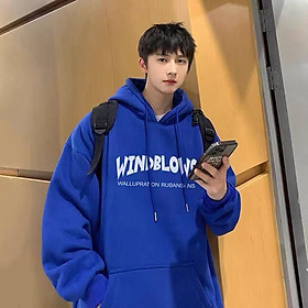 Áo Hoodie Tay Dài Dáng Rộng In Chữ Phối Màu Đen Trắng Phong Cách Hip hop Thời Trang Cho Nam Giới Size M-3XL