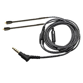 Replacement Upgrade Audio Cable Detachable Cord Mic for Shure SE215 SE315