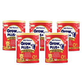 Combo 5 lon Sữa bột UC2 GROW PLUS 0+ lon 800G dành cho trẻ suy dinh dưỡng