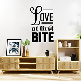 Removable Wall Stickers Mural Wallpaper Love At First Bite Home Room Decor