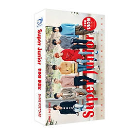 (MẪU GIAO NGẪU NHIÊN) Hộp ảnh POSTCARD mẫu mới SUPERJUNIOR nhóm nhạc idol thần tượng Kpop