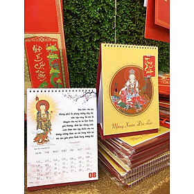 Nơi bán Lịch để bàn thiết kế Phật Giáo Nhật Bản - Mừng Xuân Đại Lạc 2021 - Kích Thước 17cm x 23 cm - Giá Từ -1đ