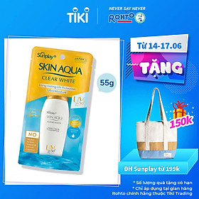 Sữa Chống Nắng Dưỡng Da Trắng Mịn Tối Ưu Sunplay Skin Aqua Clear White SPF50+, PA++++ (55g)