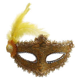 Fancy Dress Feather Lace Eye Mask Masquerade Halloween Party Costume