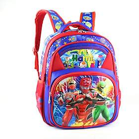 Balo học sinh cấp 1, bé trai, HAMI B1H2033.SND - hàng chính hãng, Hàng Việt Nam Chất lượng cao (đỏ phối xanh dương, hình siêu nhân, họa tiết ngẫu nhiên)