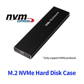 Ổ cứng ngoài M.2 NVMe Vỏ đĩa cứng Hợp kim nhôm