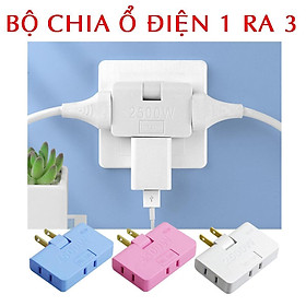 Mua Bộ Chia Ổ Cắm Điện Dẹp 1 Ra 3 2500W Xoay 180 Độ