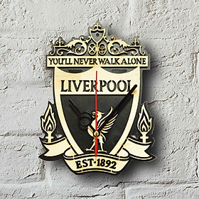 (Rẻ Đẹp) Đồng Hồ Bóng Đá Logo Clb Liverpool Bằng Gỗ