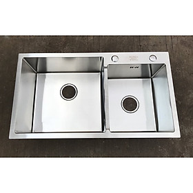 Mua Chậu rửa bát Korea sus304  2 hố lệch