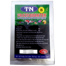 Đặc Trị Nội Ngoại Ký Sinh Trùng, Giun, Sán Trên Cá TN8 loại tốt 15gr