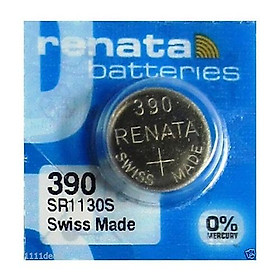 Pin đồng hồ Thụy Sỹ RENATA 390 / SR1130SW oxide bạc Made in Swiss (Dạng Vỉ 10 Viên) - 1 Viên