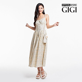 GIGI - Đầm hai dây midi cổ V dáng xòe thời trang G2102D233191-84