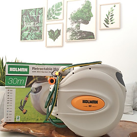 Mua BỘ CUỘN ỐNG TƯỚI VƯỜN TỰ THU DÂY 30M NHIỀU KIỂU PHUN KHÁC NHAU HOLMAN-ÚC