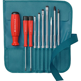 Mua Bộ Tua Vít 10 Chi Tiết Trong Túi Cuộn Màu Xanh Pb Swiss Tools Pb 8218 pe - Hàng Chính Hãng 100% từ Thụy Sĩ