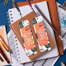 Bookmark đánh dấu sách truyền cảm hứng có tua rua Amain Books