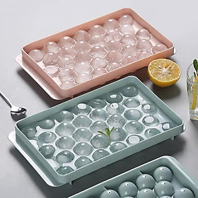 Mua Khay làm đá  thạch bi nhựa tròn 33 viên độc đáo   mẫu dày bao xịn 