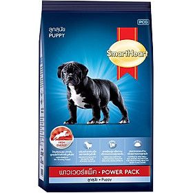 Thức ăn hạt chó con tăng cơ bắp - smartheart power pack puppy - thái lan