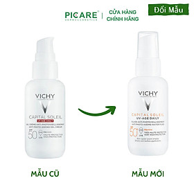 Gel Chống Nắng Bảo Vệ Da, Ngừa Thâm Nám Vichy Capital Soleil UV Age Daily SPF50 50ml