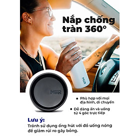 Nắp Thay Thế MiiR nhập khẩu chính hãng - Chống tràn, nhấn trượt & ống hút