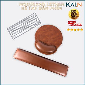 Mua Combo kê tay bàn phím và lót chuột da 3D Kai.N Comfortable Bracers chống mỏi cổ tay_ Hàng chính hãng