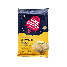 Bánh gạo Topokki Hàn Quốc vị Phô Mai Pink Rocket Túi 240g/túi