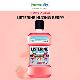 Nước súc miệng cho trẻ em Listerine Kids Mouthwash hương berry (250ml)