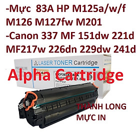 Mua Hộp mực 337/83A -Có Lỗ Đổ Mực- Dùng cho Canon MF151dw MF211 MF212w MF221d MF215 MF217w MF226dn MF229dw MF235 / HP M125 125fw 125A M126 M127 M127fw M201 Hàng chính hãng Alpha Cartridge