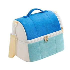 Insulated Thermal Bag Tote Bag Waterproof Portable Dinner Container Cute Tableware Handbag Lunch Box for Work Traveling Office Men