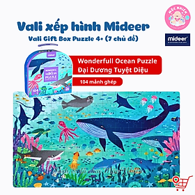Đồ chơi xếp hình Mideer Puzzle MD3110 - Valy xếp hình Đại dương tuyệt diệu - 104 mảnh ghép