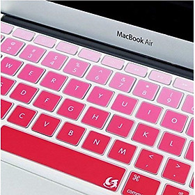 Tấm phủ phím bằng silicon cho Macbook chống bụi, chống nước nhiều màu