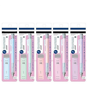 Bút chì Graph Pastel kim lắc bản Limited kèm hộp ruột ngòi refill HB 0.5