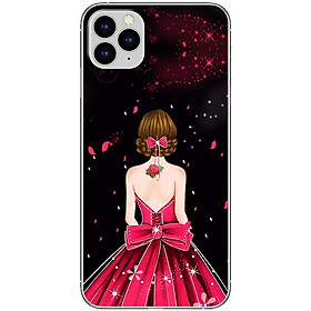 Ốp lưng dành cho iPhone 11 Pro Max mẫu Cô gái áo hồng