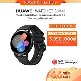 Mua Đồng Hồ Thông Minh HUAWEI WATCH GT 3 42mm |Theo Dõi Spo2 Cả Ngày | Huấn Luyện Viên Chạy Bộ AI | Thời Lượng Sử Dụng Pin Dài | Hàng Chính Hãng