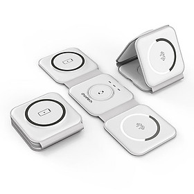 Mua Đế sạc CHOETECH 3 in 1 Wireless Charger T588F dành cho iPhone và Samsung - Hàng chính hãng