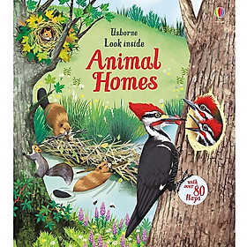 Sách - Anh: Look inside Animal Homes