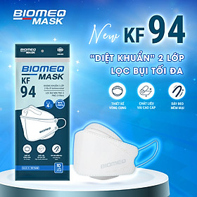 COMBO 50 chiếc Khẩu trang KF94 4 lớp 4D BIOMEQ Mask tiêu chuẩn Hàn Quốc