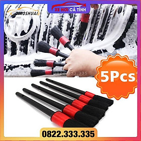 Mua Bộ 5 cọ vệ sinh chi tiết nhỏ trên xe hơi làm sạch máy điều hòa không khí trong xe tiện dụng