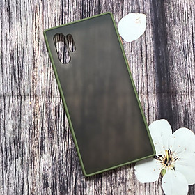 Ốp lưng dành cho Samsung Galaxy Note 10 Plus nhám viền silicon chống sốc cao cấp - Hàng Nhập Khẩu