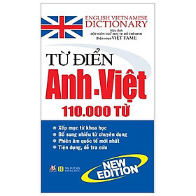 Từ Điển Anh - Việt 110.000 Từ (Tái Bản 2020)