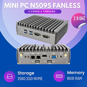Mua Máy tính công nghiệp – Máy chủ Server công nghiệp – Mini PC Fanless – Intel N5095 ( Hàng chính hãng)