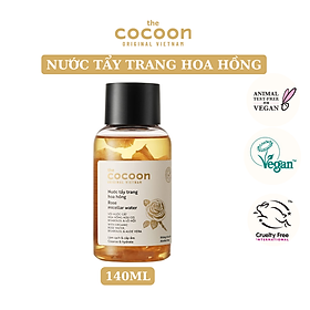 Nước tẩy trang hoa hồng Cocoon 140ml làm sạch và cấp ẩm cho da