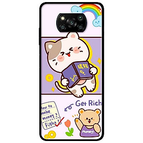 Ốp lưng dành cho Xiaomi Poco X3 mẫu Mèo Giàu