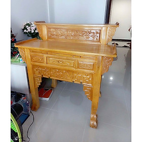 Bàn thờ nhị cấp mẫu triện sen BT 02