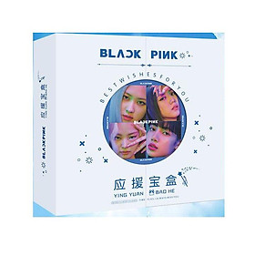 Hộp quà tặng VIỀN TRÒN Blackpink HOW YOU LIKE THAT có poster postcard bookmark banner huy hiệu thiếp ảnh dán album ảnh
