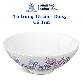 Mua Tô trung 15 cm - Daisy - Cỏ Tím - Gốm sứ Minh Long cao cấp