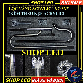 Bộ in out inox phi 16 có lọc váng xoay "XOAY" - phụ kiện thủy sinh - shopleo