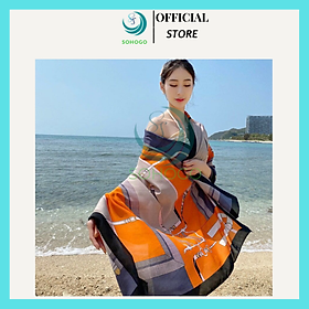 [VIDEO]- Khăn choàng cổ đi biển dáng dài, khăn lụa cao cấp đa năng 180cmx90cm- Qùa tặng cho phái đẹp- CHỌN MẪU