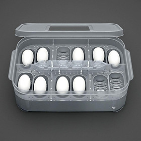 Hộp ấp trứng bò sát được làm bằng vật liệu ABS, không độc hại, chắc chắn, bền và an toàn hơn-Size Không có nhiệt kế