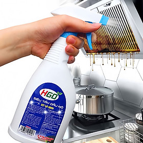 Tẩy dầu mỡ nhà bếp HGO làm sạch máy hút mùi, mặt bếp, chậu rửa bát, tường gạch ốp, Chai 500ml